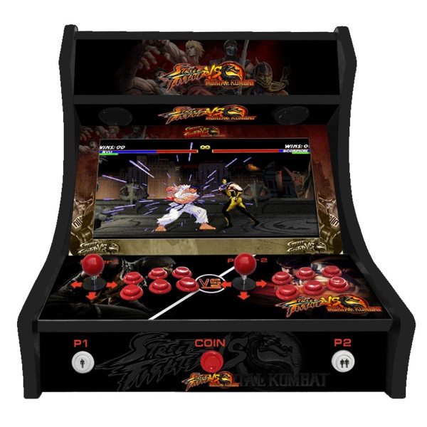 2 Player Bartop Arcade Machine -  Street Fighter vs Mortal Kombat v2